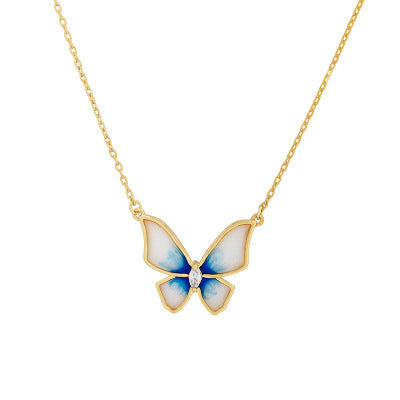 Roskva Dancing Butterfly Necklace
